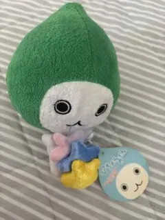 ぴちょんくん 葉っぱのり ぬいぐるみ マスコット キーホルダー