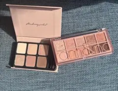 【週末値下】rom&nd、hemeアイシャドウパレット 2個セット ピンク系