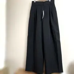 新品[NATURARU BEAUTY BASIC]ブラック ワイドパンツ M