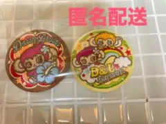 ナルミヤキャラクターズ　刺繍缶バッジビスケット　2種
