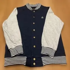HusHusHネイビー ×グレー ジャケット130㎝