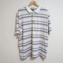 NIKE GOLF ポロシャツ ストライプ【XL】メンズ 半袖 ゴルフウェア