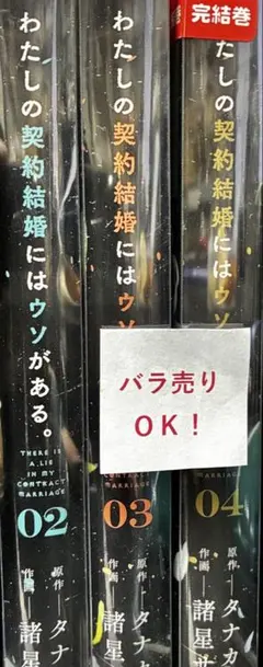 4281【バラ売可】わたしの契約結婚にはウソがある 2-4巻 3冊 0322