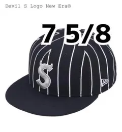 【7 5/8】Devil S Logo New Era Stripe