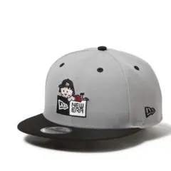 9FIFTY ちびまる子ちゃん ボックスロゴ まる子 グレー ブラックバイザーのサムネイル