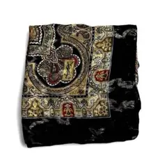 【80s】 Yves Saint Laurent 大判スカーフ シルク100%