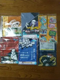 一番くじ　ワンピースグッズ　タオル・ステッカー　まとめ売り　9点
