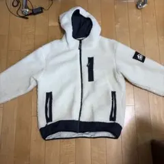 CAMP7 フリースジャケット XL ホワイト/ネイビー