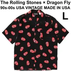 ★90s★The Rolling Stones★オープンカラーシャツ★USA製 2025年最新】ローリングストーンズ アロハシャツの人気アイテム