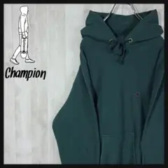 【70s青単復刻】チャンピオン 紫リブライン 青タグ リバースウィーブ パーカー