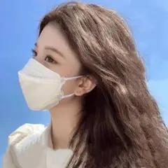 血色マスク 3D立体マスク 4層フィルター 不織布 カラーマスク