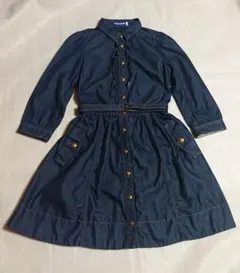美品 バーバリー スプリング デニム ワンピース