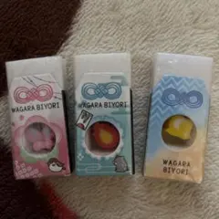 消しゴム　和柄　鬼滅の刃　3個セット