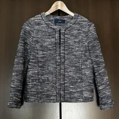 ネイビー ツイードジャケット