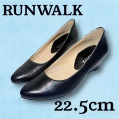 RUNWALK ランウォーク　パンプス ブラック 22.5cm アシックス　黒のサムネイル