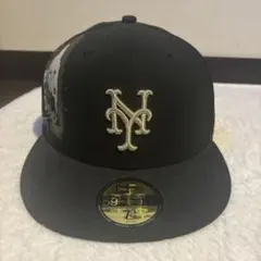 New Era 59FIFTY ブラックキャップ 7 3/8