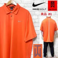 【美品】 NIKE GOLF タイガーウッズ ビッグシルエット 速乾 ポロシャツ