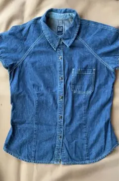 GAP デニムシャツ Lサイズ 半袖