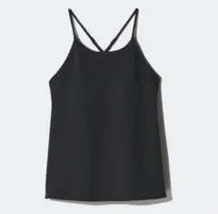 ユニクロ　クレープジャージーブラキャミソール　M ブラック