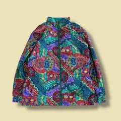 ヴィンテージ ナイロンジャケット ユニセックス ドローコード 派手 大きいサイズ