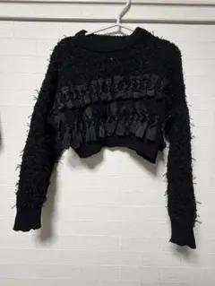 AMERI RIBBON TAPE SHORT KNIT TOPのサムネイル