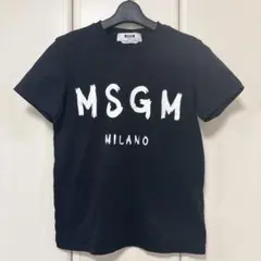 MSGM ブラックロゴTシャツ シンプル ロゴ ミラノ イタリア製 Sのサムネイル