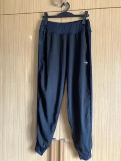 トレーニングパンツ 黒 ウエストゴム