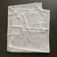 無地ホワイトフェイスタオル 5枚セット