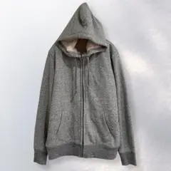 美品 ユニクロ UNIQLO 裏ボア フルジップパーカー 防寒 L《c109