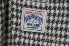 POLO　ラルフローレン　ポロカントリー　千鳥柄 　長袖シャツ