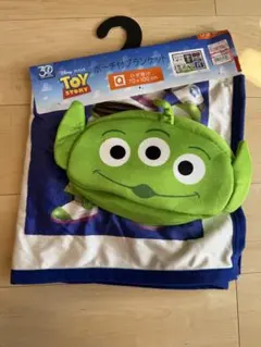 【定価2189円】トイ・ストーリー ポーチ付 ブランケット 毛布 布団