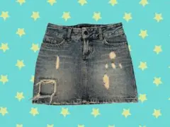 ⭐︎INGNI XS デニムミニスカート ダメージ加工 Y2K 2000s ⭐︎