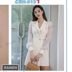 Hanqueen キャバドレス　白