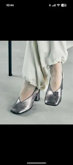 LEPSIM スクエアトゥヒールパンプス