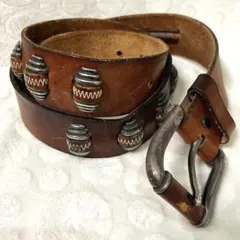 本革 レザー コンチョベルト ヴィンテージ ウエスタン 90's 希少