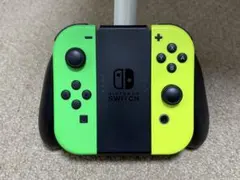 NintendoSwitch Joy-Con ネオングリーン/イエロー グリップ
