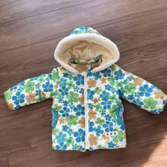 花柄フリース付きアウター