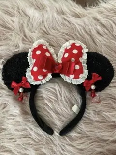 3点セット　ミニー　ディズニーランド　カチューシャ　ヘアバンド