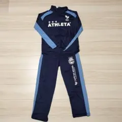 ATHLETAアスレタ 150 ジャージ 上下セット ネイビー✕水色