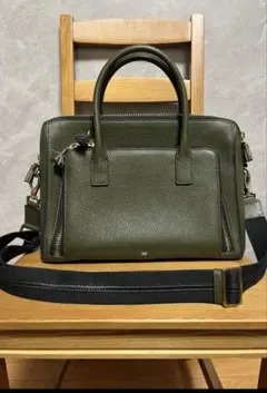 た*き様 希少 破格 美品 DSQUARED2 レザーボストンバッグ グリーン