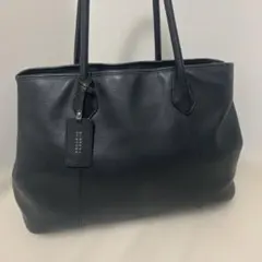 【2/1迄値引きあり】BARNEYS NYレザートートバッグ ネイビー