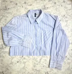 H&M DIVIDED ストライプ柄 長袖シャツ
