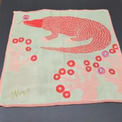 moritaMIw楠橋紋織ガーゼハンカチ　コドモドラゴンと花未使用