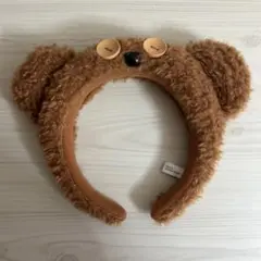 クマ耳付きフワフワカチューシャ