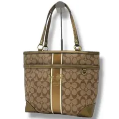 美品✨A4 コーチ トートバッグ PVC×レザー 本革 ヘリテージ 馬車 肩掛け