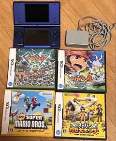 任天堂 DSi メタリックブルー、ソフト 4 本