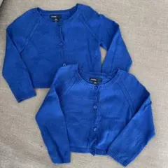 双子　ベビーギャップ　カーディガン　青　90センチ　18m 24m