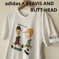 【レア】アディダス ビーバスアンドバットヘッド Tシャツ コラボ　L 白