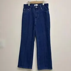 index ダークブルー セミフレアストレートデニム Mサイズ 美品
