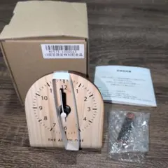 木製 置時計 THE ALL IN ONE　新品電池付き